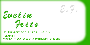 evelin frits business card